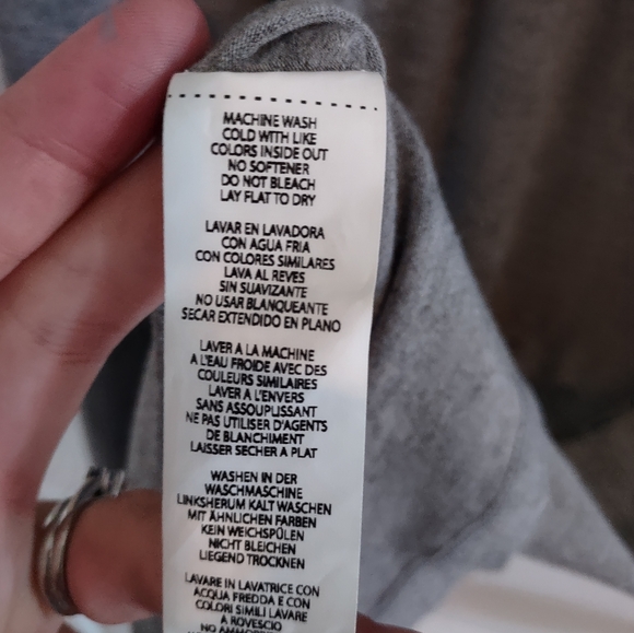 Fabletics Retta Midi Dress Heather Grey Faux Wrap - Picture 7 of 10
